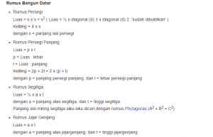 Mengenal Rumus Bangun Datar Dan Macam Macam Bangun Datar Matematika