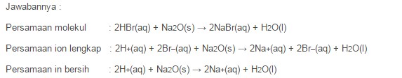 contoh reaksi antara asam dengan oksida basa