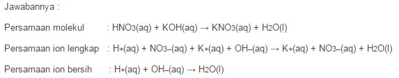 contoh reaksi asam dan basa antara asam dengan basa