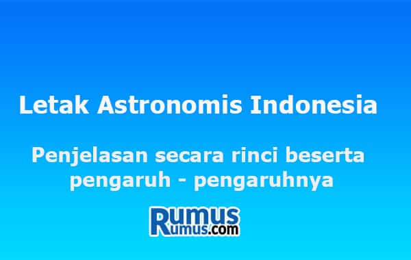LLetak Astronomis Indonesia