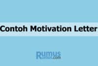 contoh motivation letter